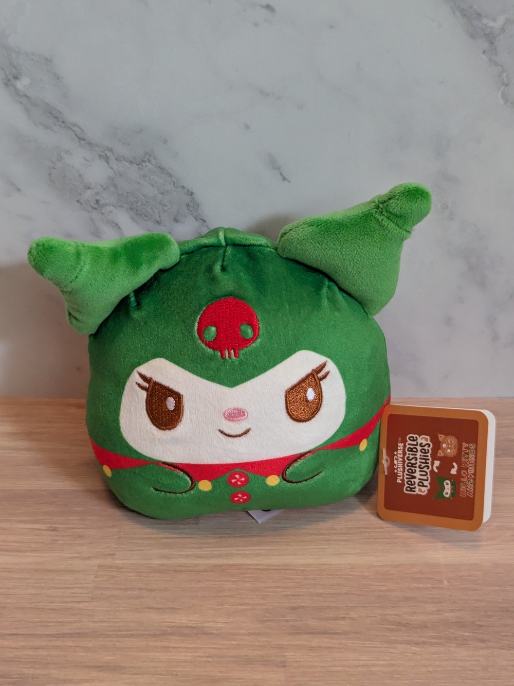 Sanrio Reversible Christmas Kuromi Plush - Elf & Gingerbread